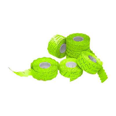 Rotlle etiquetes 22x12 groc fluorescent