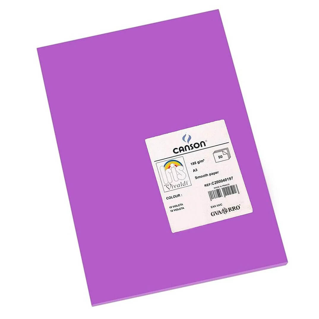 Cartolina Iris A4 185g violeta (pack 50)
