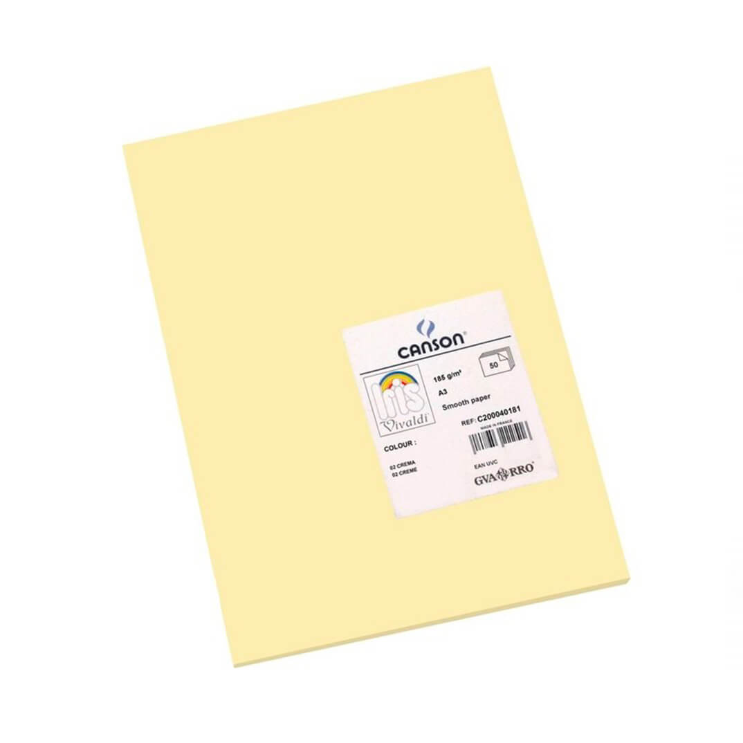 Cartolina Iris A3 185g crema (pack 50)