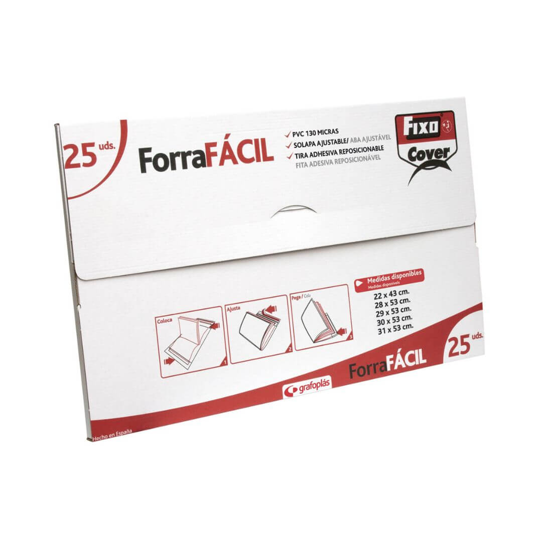 Pack 25 forros ajustables PVC 280x530 mm