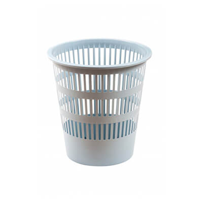 Papelera de rejilla 12 litros gris