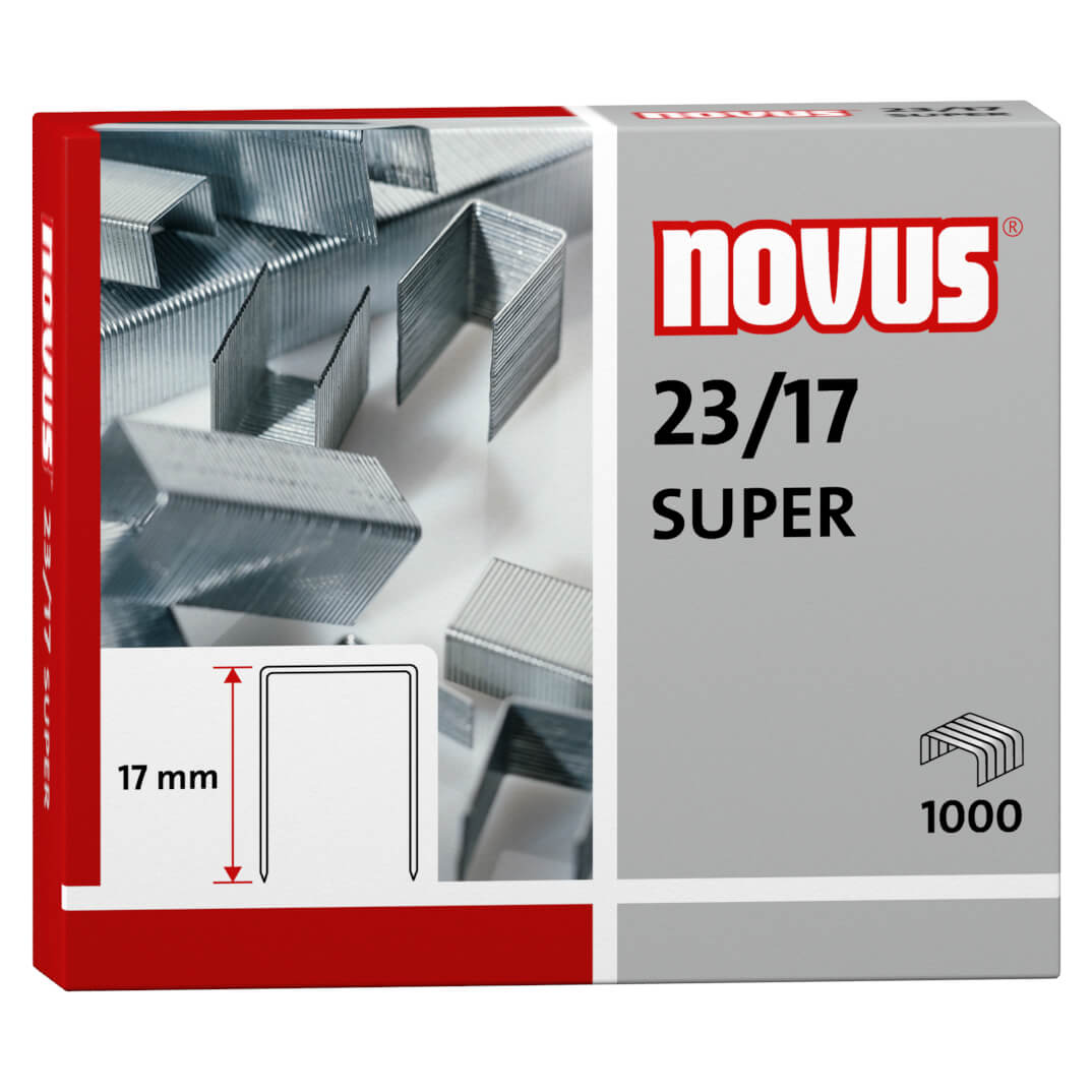 Grapas Novus Super 23/17 galvanizadas (c/ 1000)