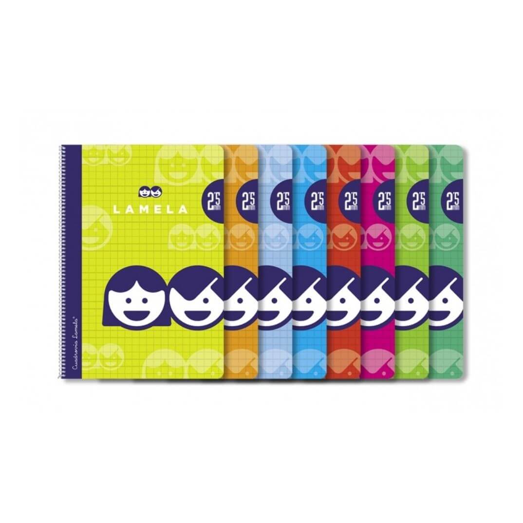 Quaderns Coberta Bàsica Quart 2,5mm assortit