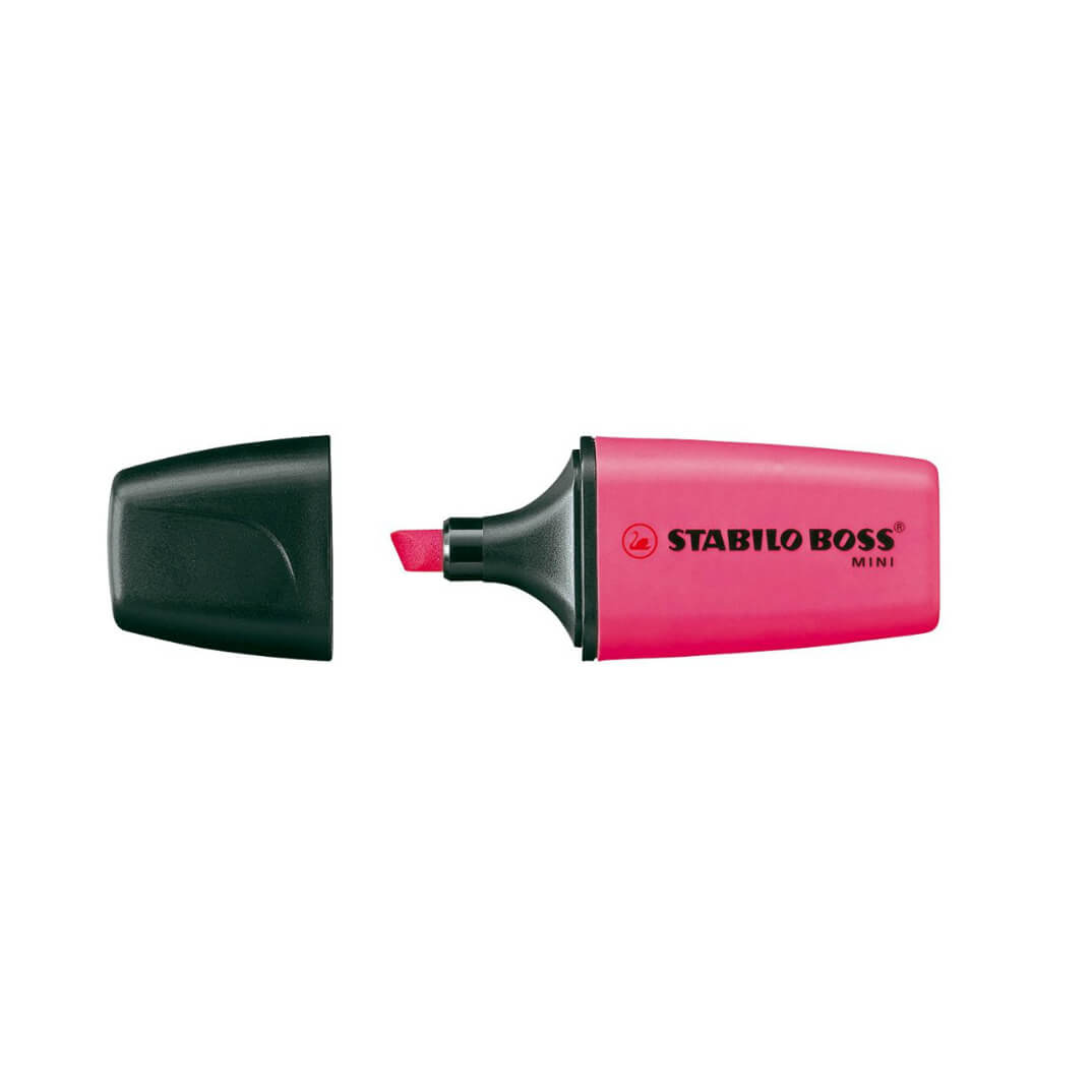 Rotulador flúor Stabilo Boss mini rosa