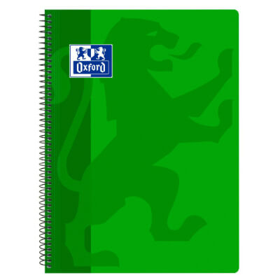 Quadern Oxford Classic tapes plàstic verd