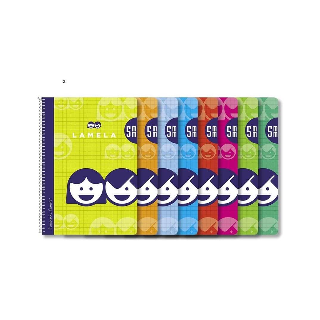 Quaderns Coberta Bàsica Foli 5mm assortit