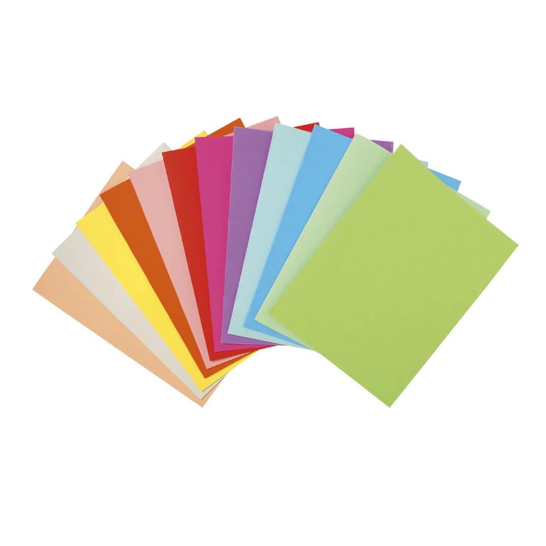 Paquet paper A4 80g 5 colors assortits 100 fulls