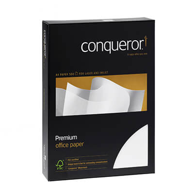 Paquete papel Conqueror A4 100g verjurado blanco