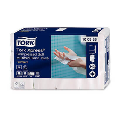 Paquete 2040 toallitas Tork Xpress H2