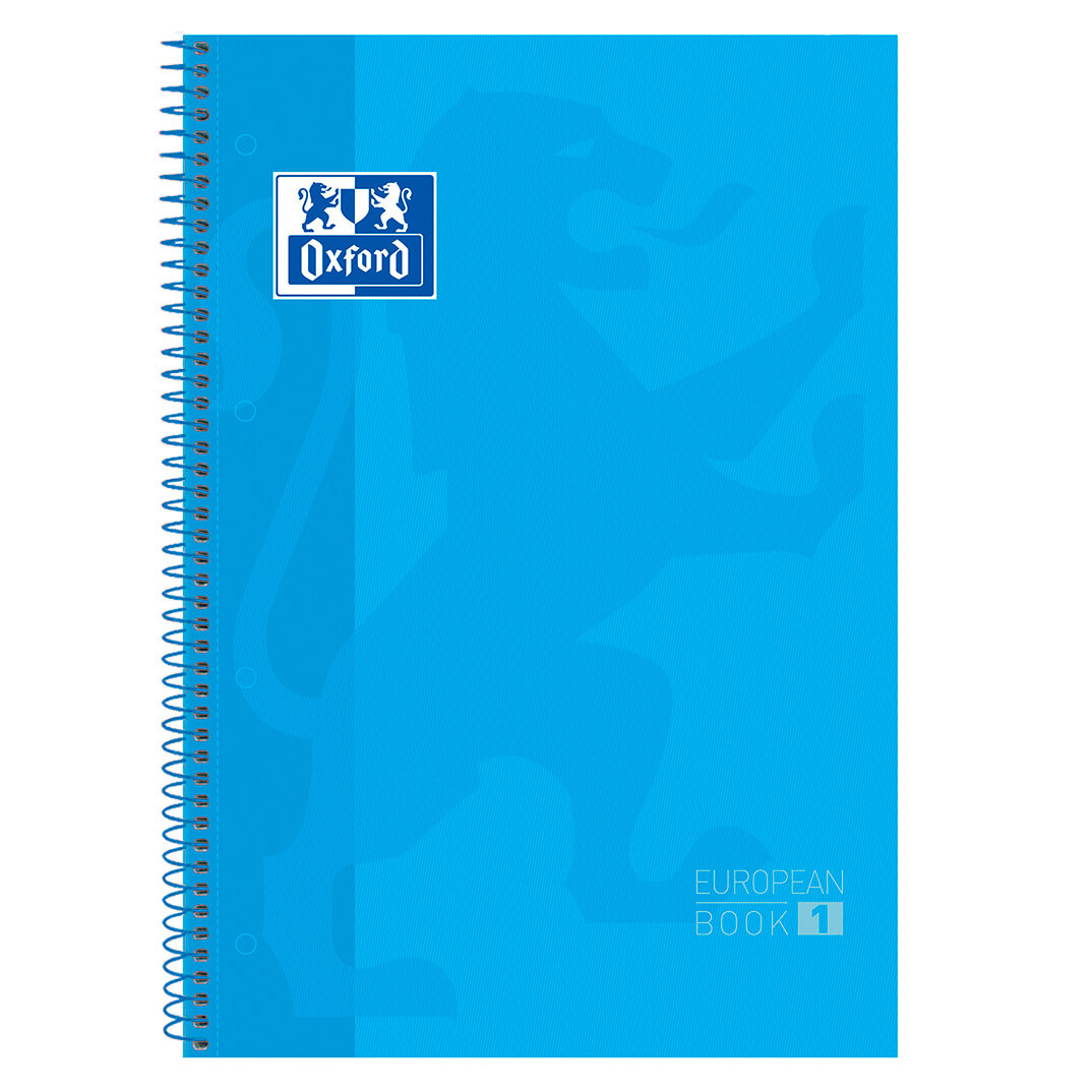 Quadern Oxford European A4 C5 turquesa 80 fulls