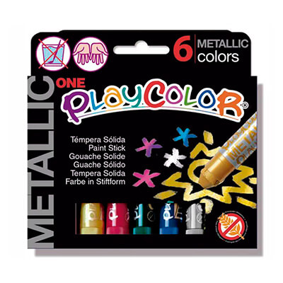 Estoig 6 colors temperes Playcolor Metallic