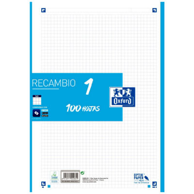 Oxford Recanvi 1color blau turquesa