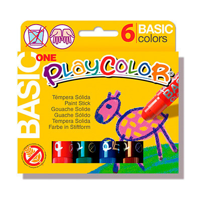 Estoig 6 colors temperes Playcolor Basic