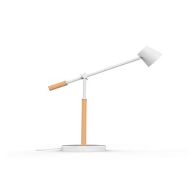 Lámpara de escritorio Led Vicky blanco / madera