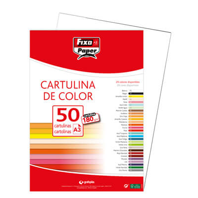 Cartolina Fixo A3 180g blanc (pack 50)