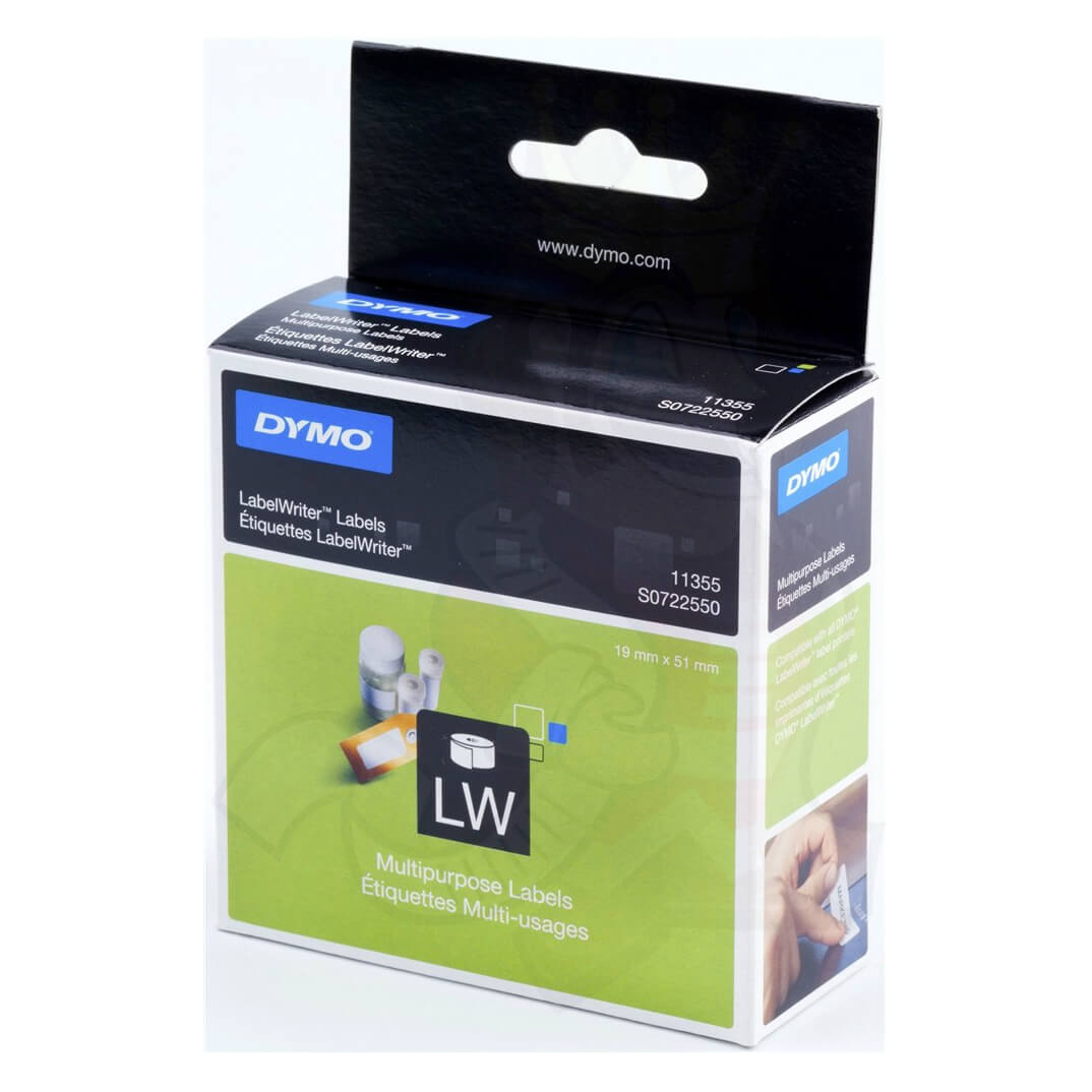 Rollo etiquetas Dymo 19 mm x 51 mm papel