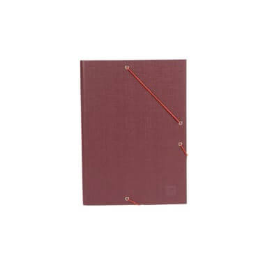 Carpeta de gomes y solapes granat
