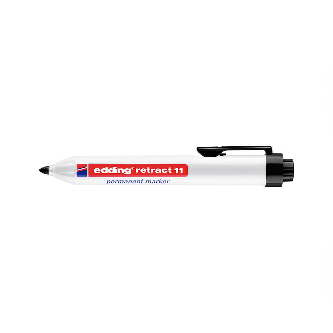 Rotulador edding retráctil 11 negro