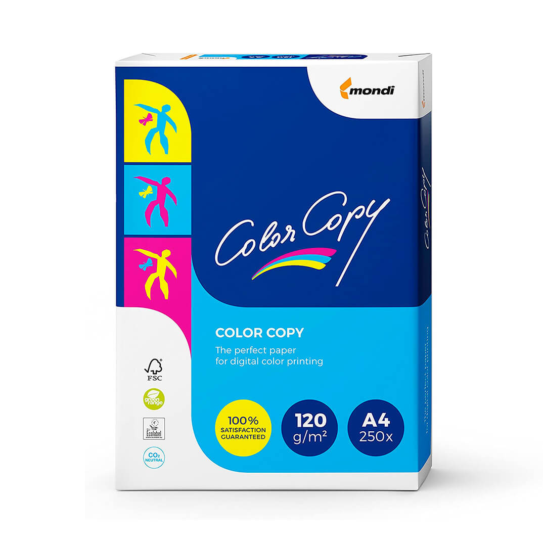 Paquete papel Digital Color Copy A4 120g 250 hojas