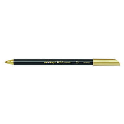Retolador edding 1200 metàlic daurat