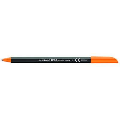 Rotulador edding 1200 naranja