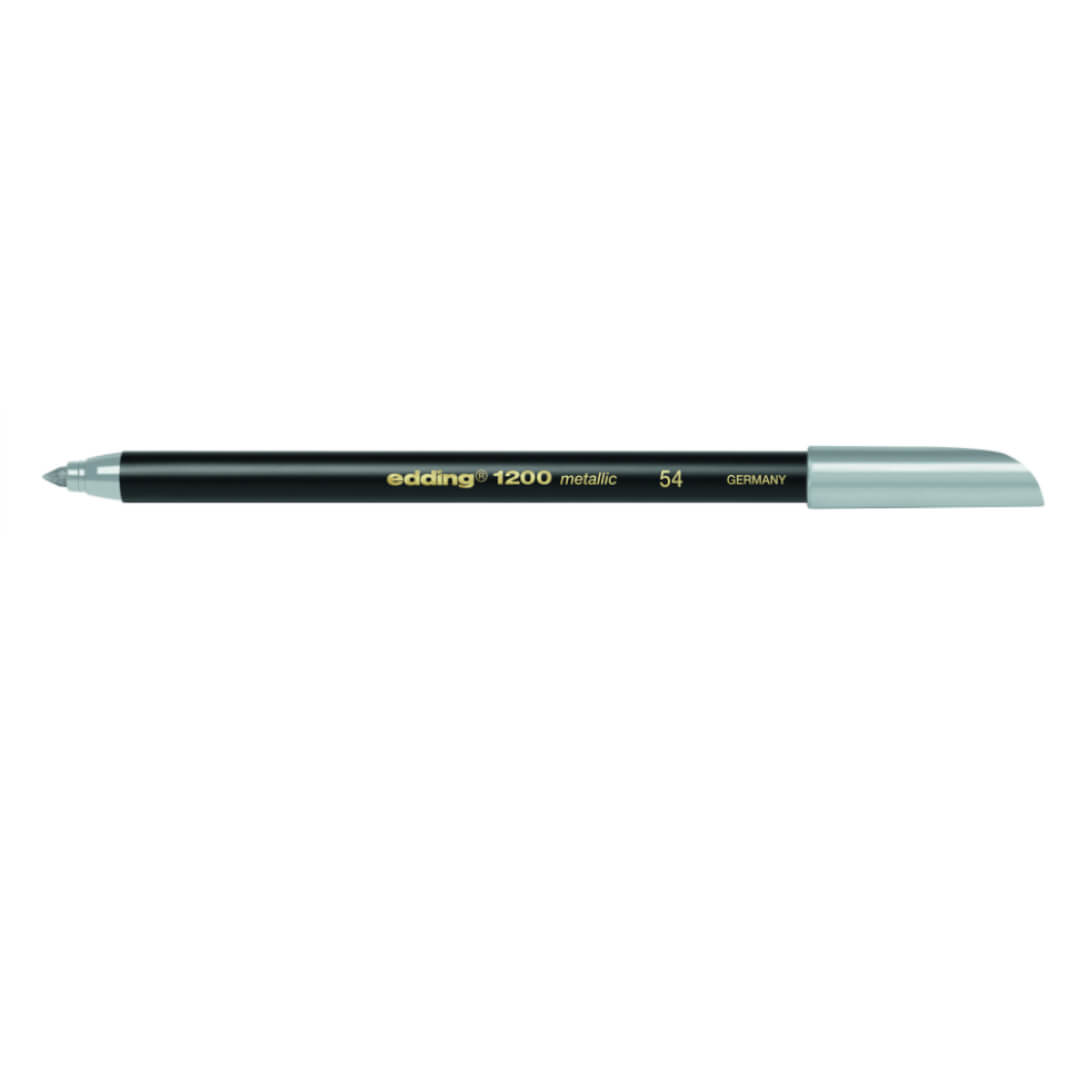 Rotulador edding 1200 metàlic plata