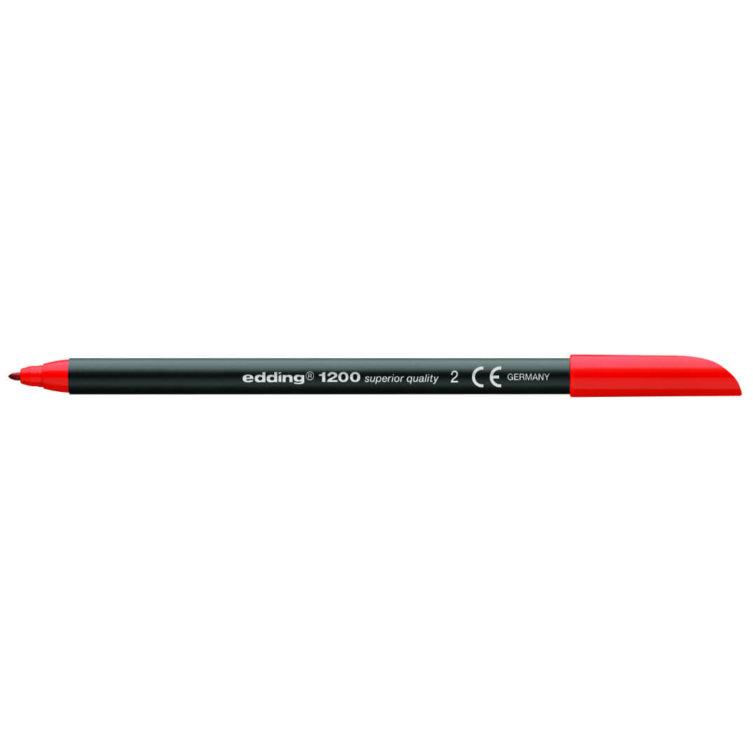 Rotulador edding 1200 rojo