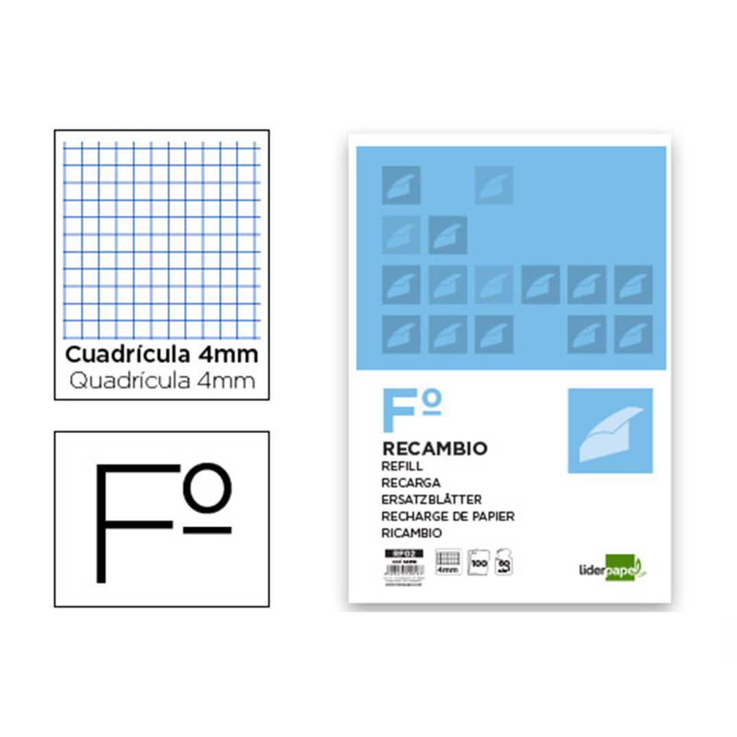 Resmilla papel Folio C4 60g 100 hojas