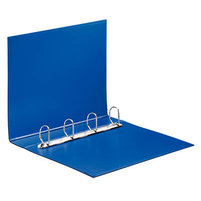 Carpeta plástico Folio 4a 40mm azul