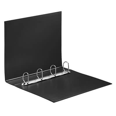 Carpeta plástico Folio 4a 40mm negro