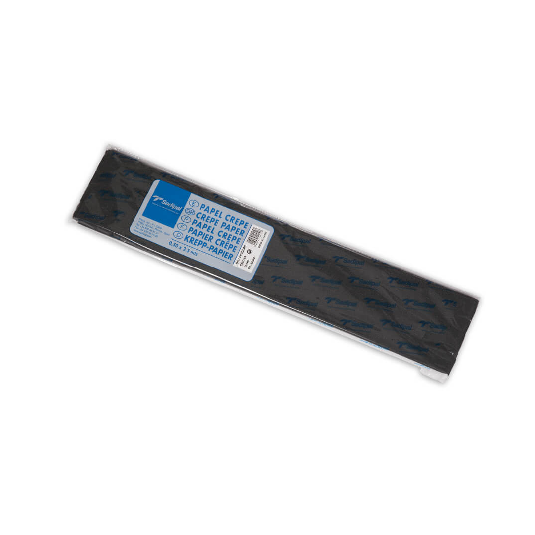 Rotllo Paper crepe negre 50 x 250cm