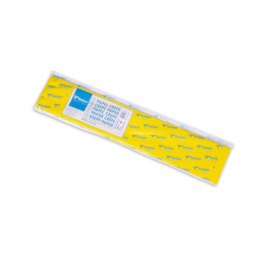 Rotllo Paper crepe groc 50 x 250cm
