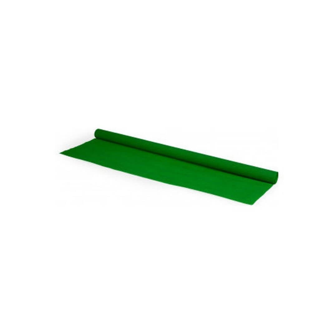 Rollo papel crepe verde fuerte 50 x 250cm