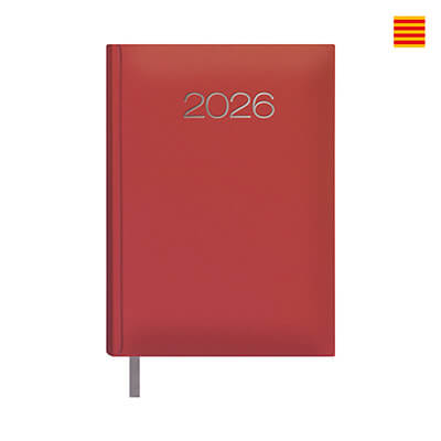 Agenda Dohe Lisboa D/P Català 14x20cm vermella