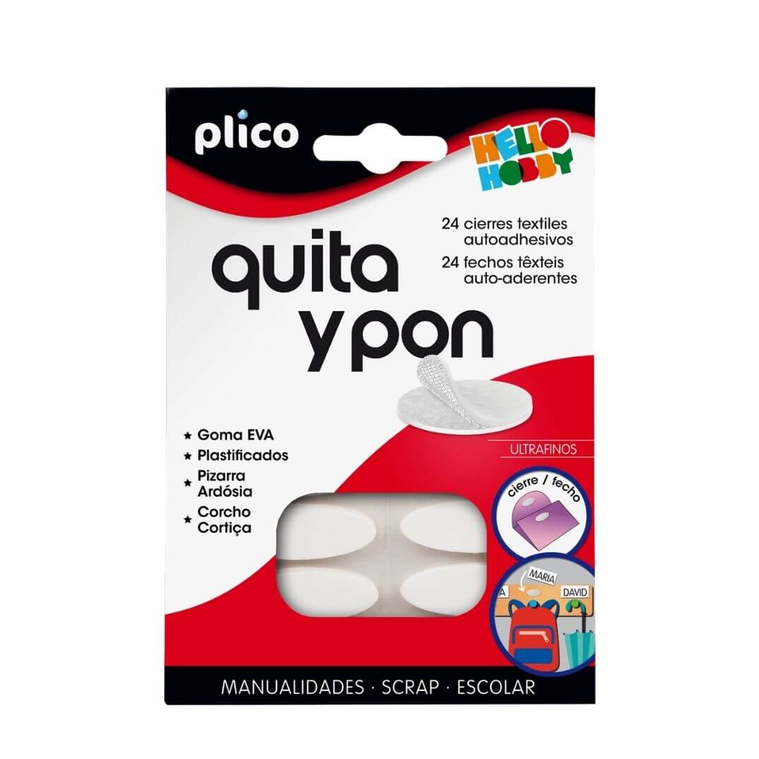 Tancaments tèxtils autoadhesivos Quita y Pon Plico