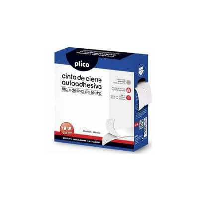 Cremallera tèxtil autoadhesiva Plico blanc 10m