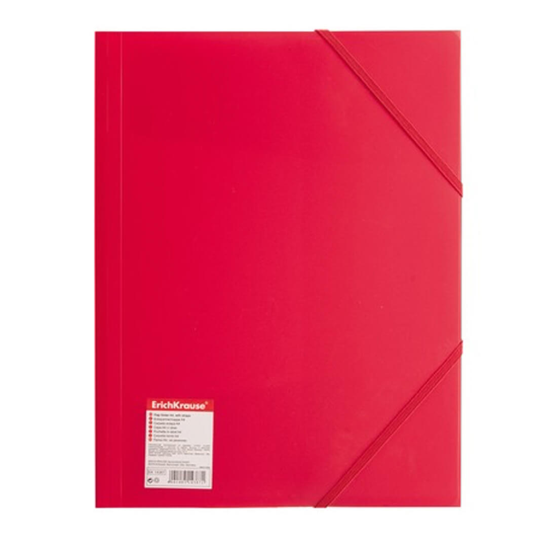 Carpeta gomas polipropileno roja A4