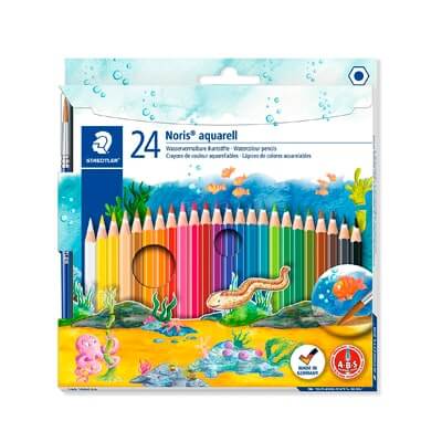 Caja 24 lápices Noris Club aquarell