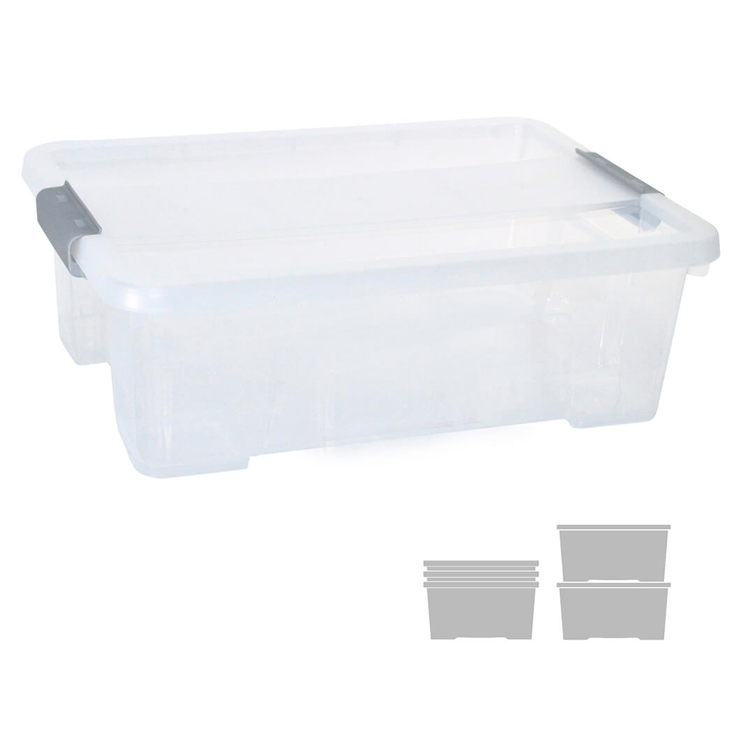 Caixa magatzematge amb tapa Archivo 2000 10 litres