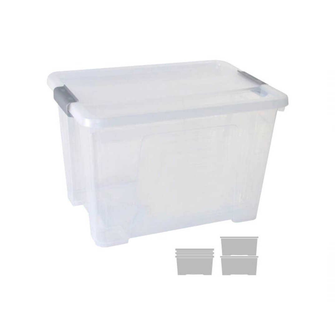 Caixa magatzematge amb tapa Arxiu 2000 20 litres