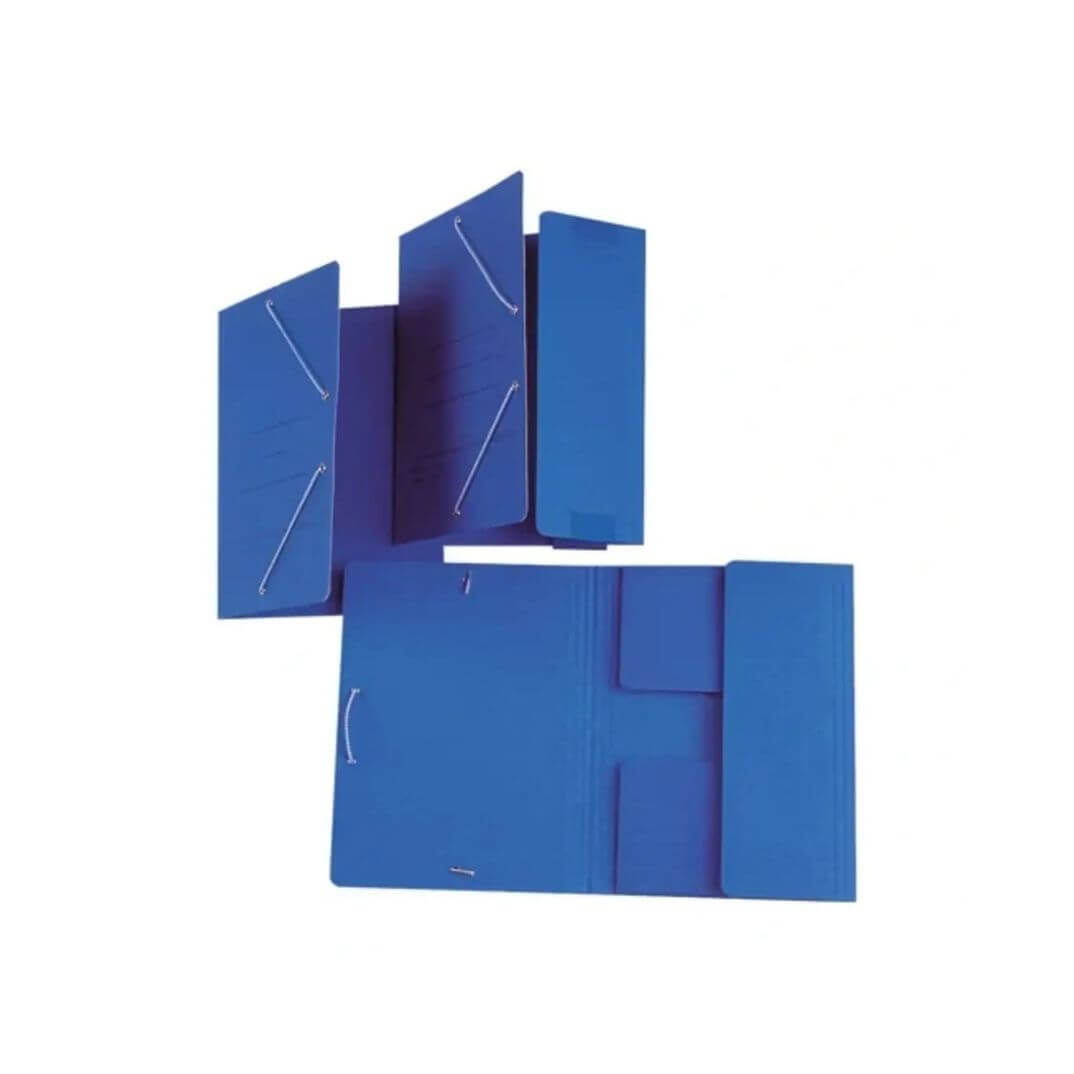 Carpeta cartró Foli bossa gomes blau