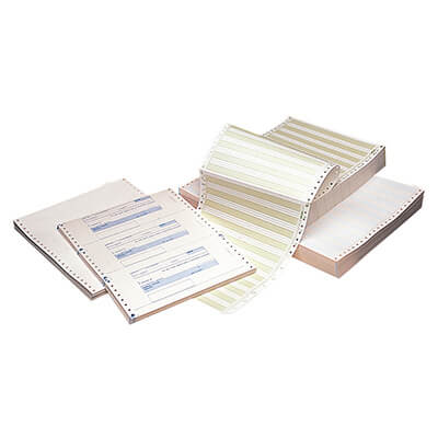 Caja papel continuo 11x240 blanco Fabrisa 2500h