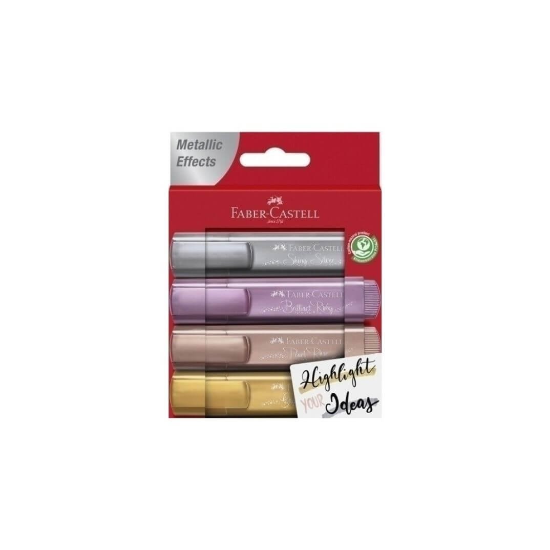 Pack 4 Marcador Faber-Castell TEXTLINER 46