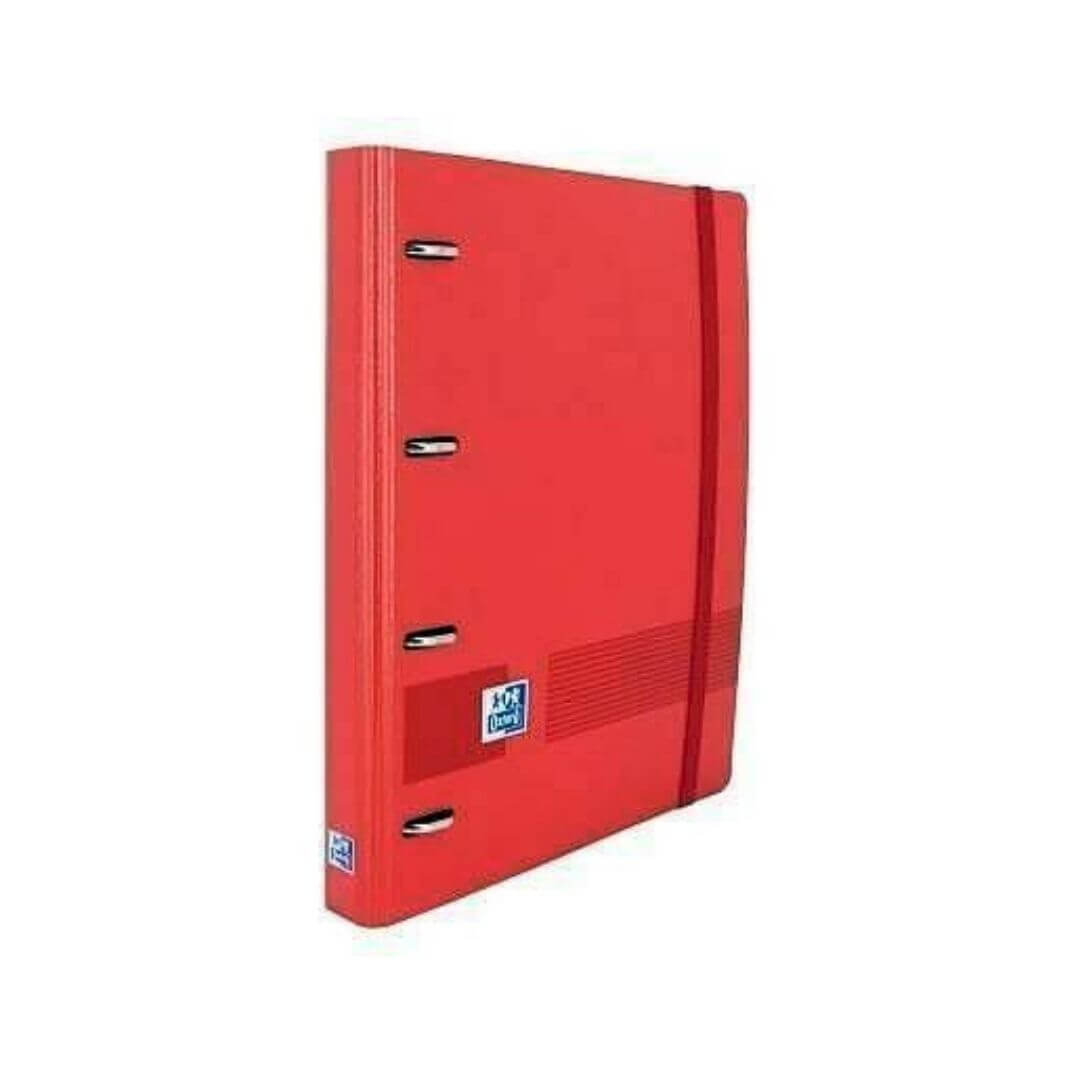 Carpeta amb recanvi Oxford A4 4a 35mm 100h vermell