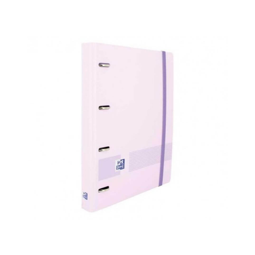 Carpeta con recambio Oxford A4 4a 35mm 100h malva