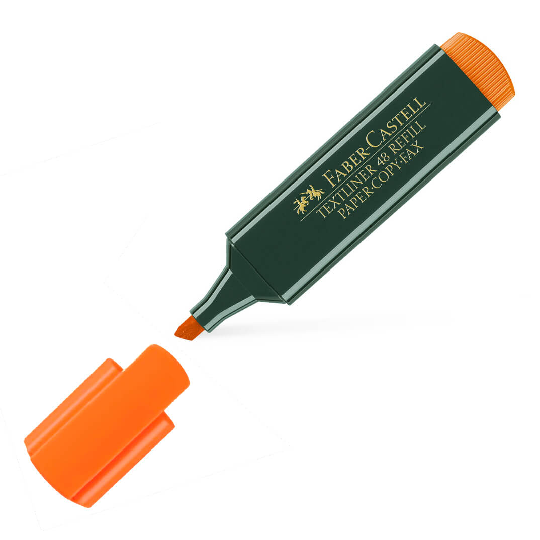 Marcador Faber-Castell TEXTLINER 48 naranja