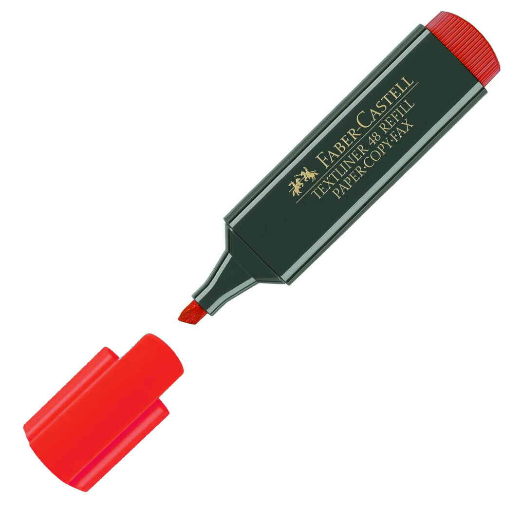 Marcador Faber-Castell TEXTLINER 48 rojo