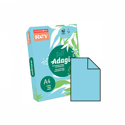 Paquete papel Adagio A4 80g azul pastel (celeste)