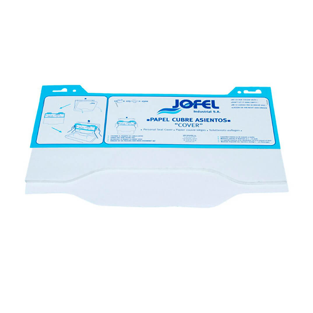 Caixa 125 cobreixseients WC de paper blanc