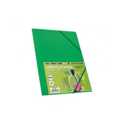 Carpeta de gomas y solapas Fabrisa cartón Verde